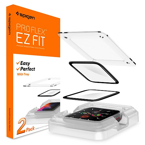 SPIGEN PRO Flex™ 8H ”EZ FIT” Zaštitno staklo za ekran za Apple Watch 4/5/6/SE (40MM) AFL01219 - 2kom