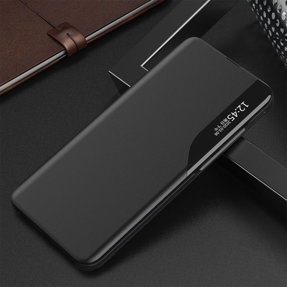 Side Clear View Standing Cover za Samsung Galaxy S21 Crni