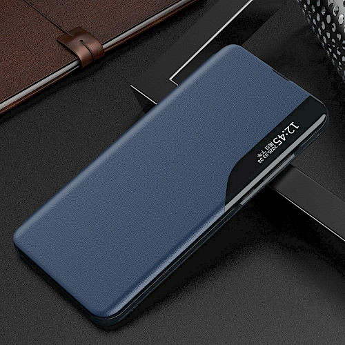 Side Clear View Standing Cover za Huawei P30 Lite Plavi