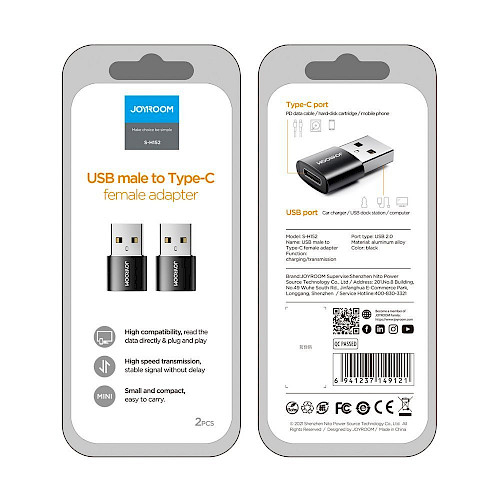 JOYROOM® S-H152 Type C to USB Adapter - 2kom
