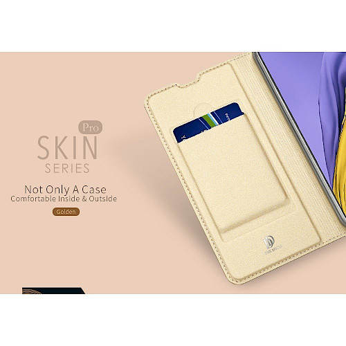Premium DuxDucis® Skinpro Preklopna futrola za Samsung A03s Zlatna