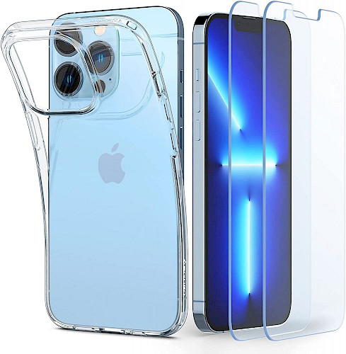 Spigen iPhone 13 Pro Max Case Crystal Pack + Kaljeno staklo (2kom) ACS03636