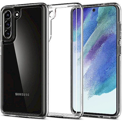 Spigen Samsung S21 FE Case Ultra Hybrid Crystal Clear ACS03051