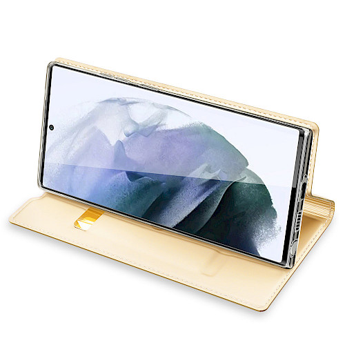 Premium DuxDucis® Skinpro Preklopna futrola za Samsung Galaxy S22 Ultra Zlatna