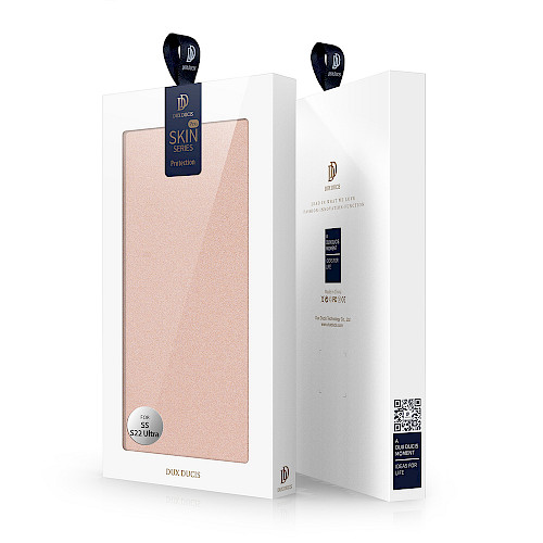 Premium DuxDucis® Skinpro Preklopna futrola za Samsung Galaxy S22 Ultra Pink