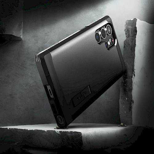 Spigen Samsung Galaxy S22 Ultra Case Tough Armor Black ACS03923
