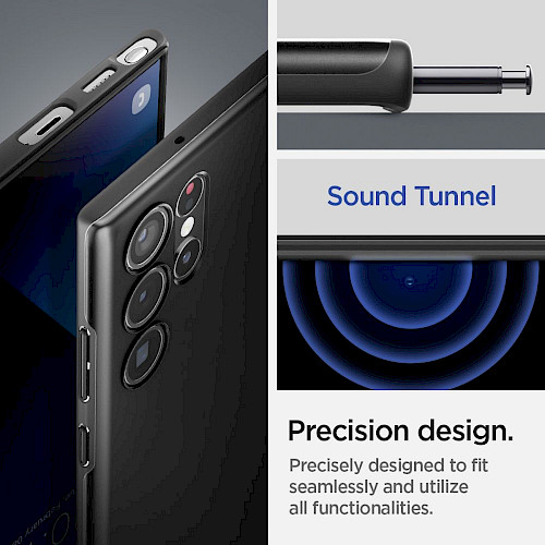 Spigen Samsung Galaxy S22 Ultra Case Thin Fit Black ACS03911