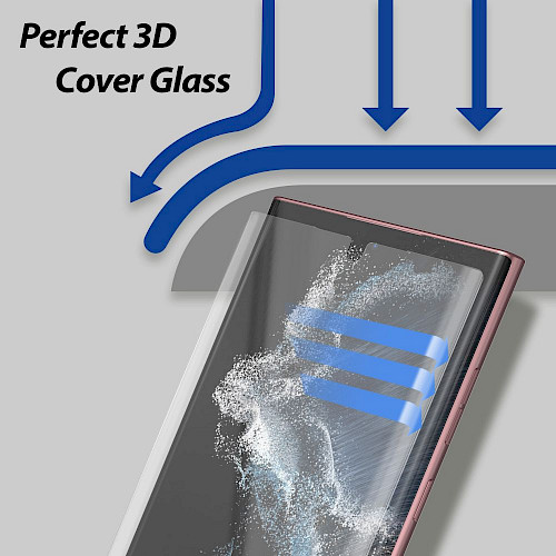 Premium Whitestone® Dome Glass Zaštitno staklo za ekran za Samsung Galaxy S22 Ultra (UV Glass) - 2kom