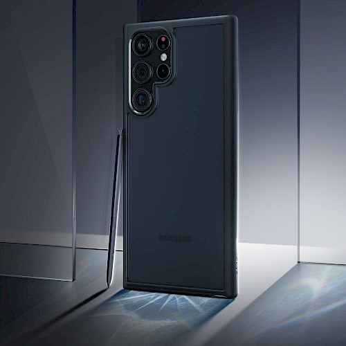 Spigen Samsung S22 Ultra Case Ultra Hybrid Frost Black ACS03920