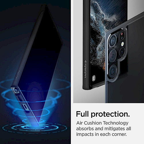 Spigen Samsung S22 Ultra Case Ultra Hybrid Matte Black ACS03919