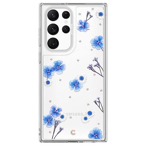 Spigen Samsung Galaxy S22 Ultra Case Cyrill Cecile Blue Spring ACS04121