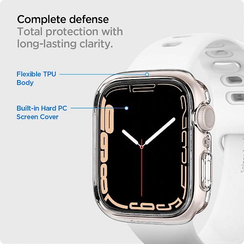 Spigen Apple Watch 7 (41MM) Ultra Hybrid Crystal Clear ACS04188