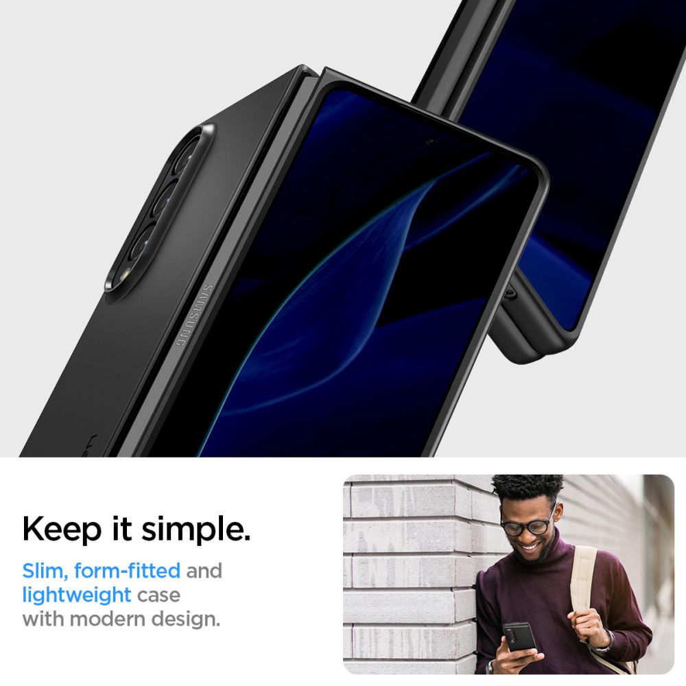 Spigen Samsung Galaxy Z Fold4 Case Air Skin Black ACS05103