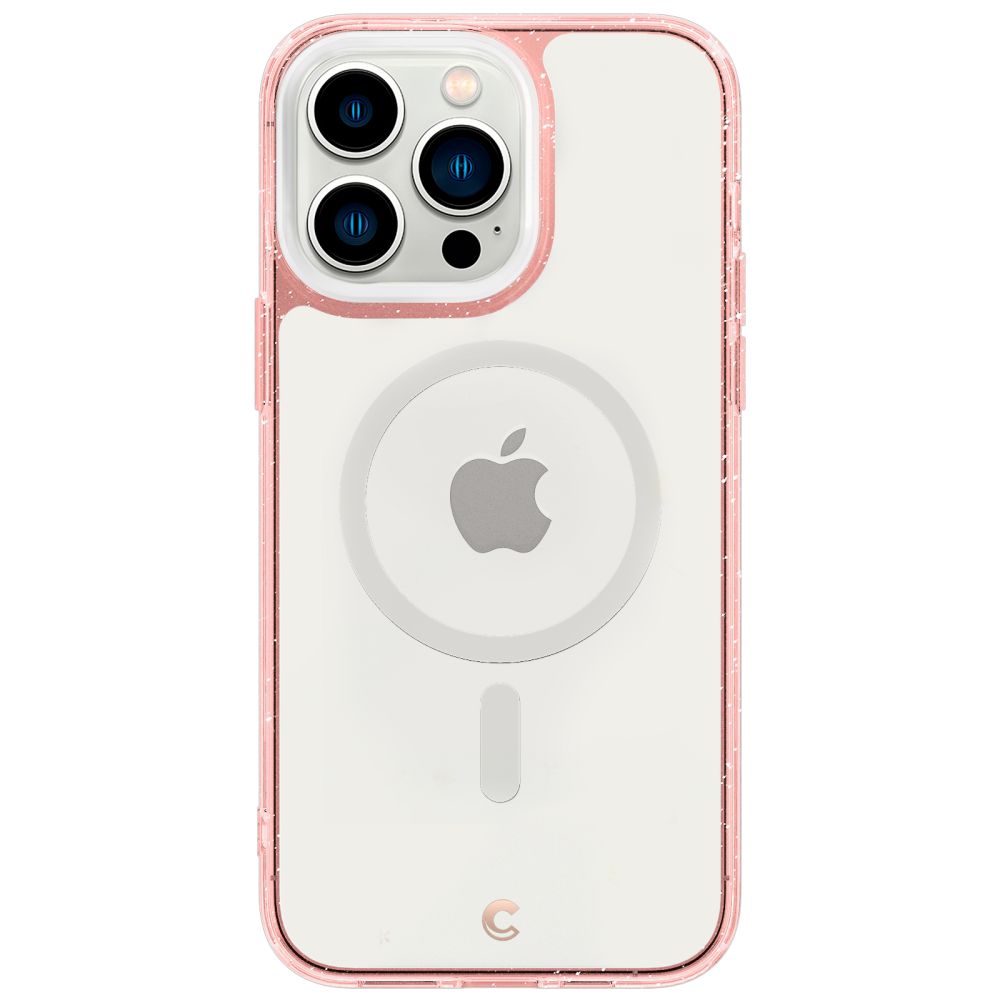 Spigen iPhone 14 Pro Case Cyrill Shine Mag Rose Glitter + Kaljeno staklo (2kom) ACS05021