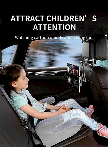 ROCK® Premium Univerzalni auto stalak za mobitel i tablet crni (stražnje sjedalo)