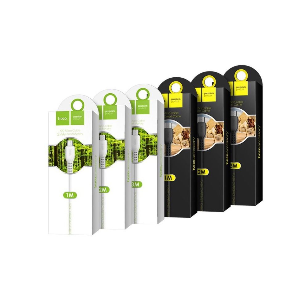 HOCO® X20 Micro USB Kabel 3M crni