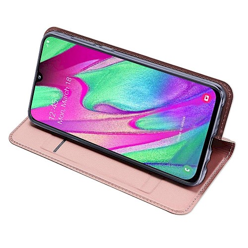 Premium DuxDucis® Skinpro Preklopna futrola za Samsung A40 Pink