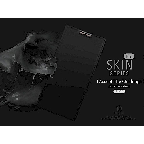 Premium DuxDucis® Skinpro Preklopna futrola za Samsung S10 Crna