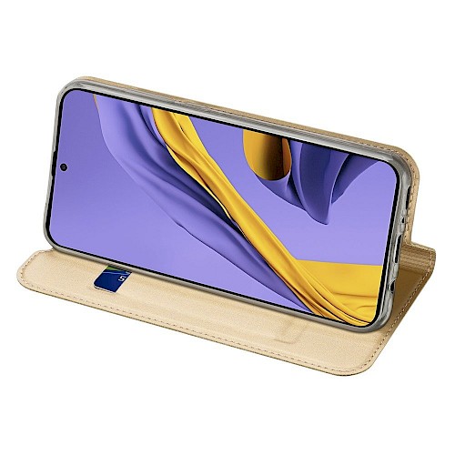 Premium DuxDucis® Skinpro Preklopna futrola za Samsung A21s Zlatna