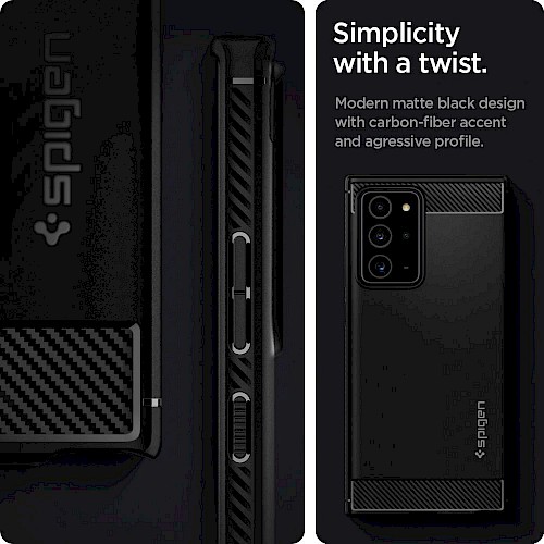 Spigen Samsung Galaxy Note 20 Ultra Case Rugged Armor Black ACS01391