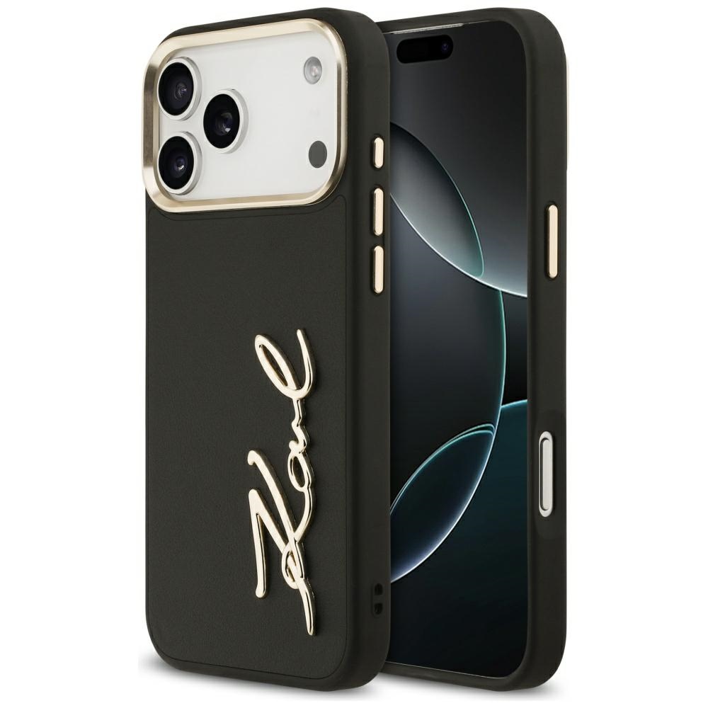 Karl Lagerfeld® Script maskica za iPhone 17 Pro Max Crna