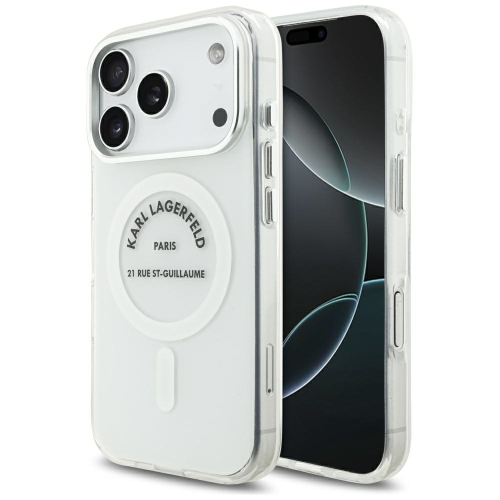 Karl Lagerfeld® RSG MagSafe maskica za iPhone 17 Pro Prozirna