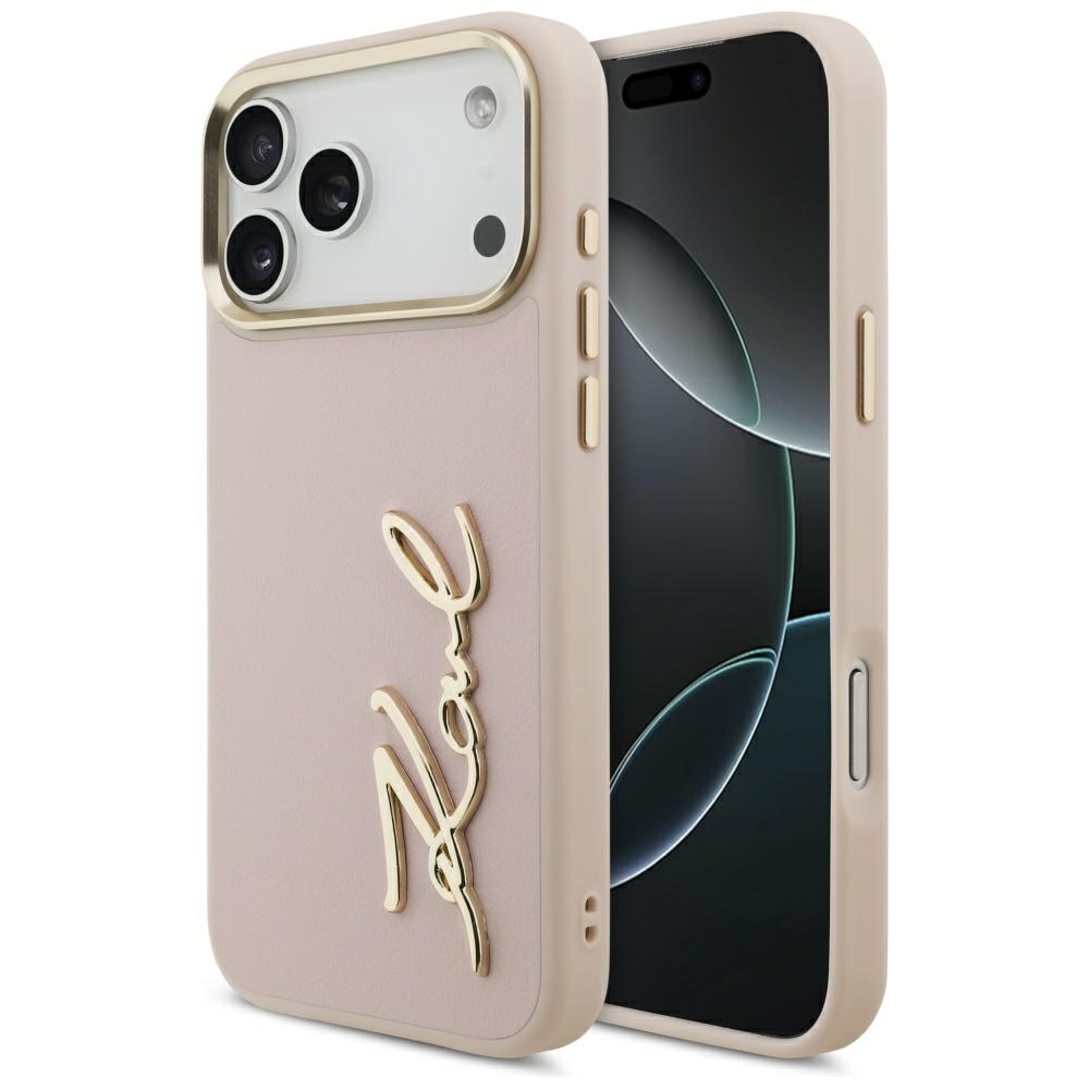 Karl Lagerfeld® Script maskica za iPhone 17 Pro Max Pink