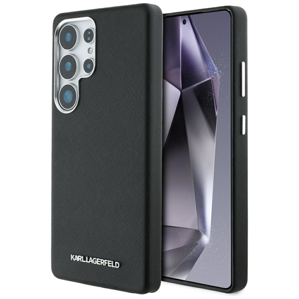 Karl Lagerfeld® Saffiano MagSafe maskica za Samsung Galaxy S25 Ultra Crna
