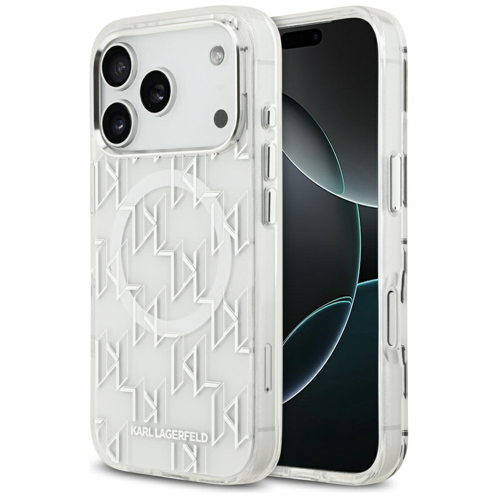 Karl Lagerfeld® IML KL Monogram MagSafe maskica za iPhone 17 Pro Bijela