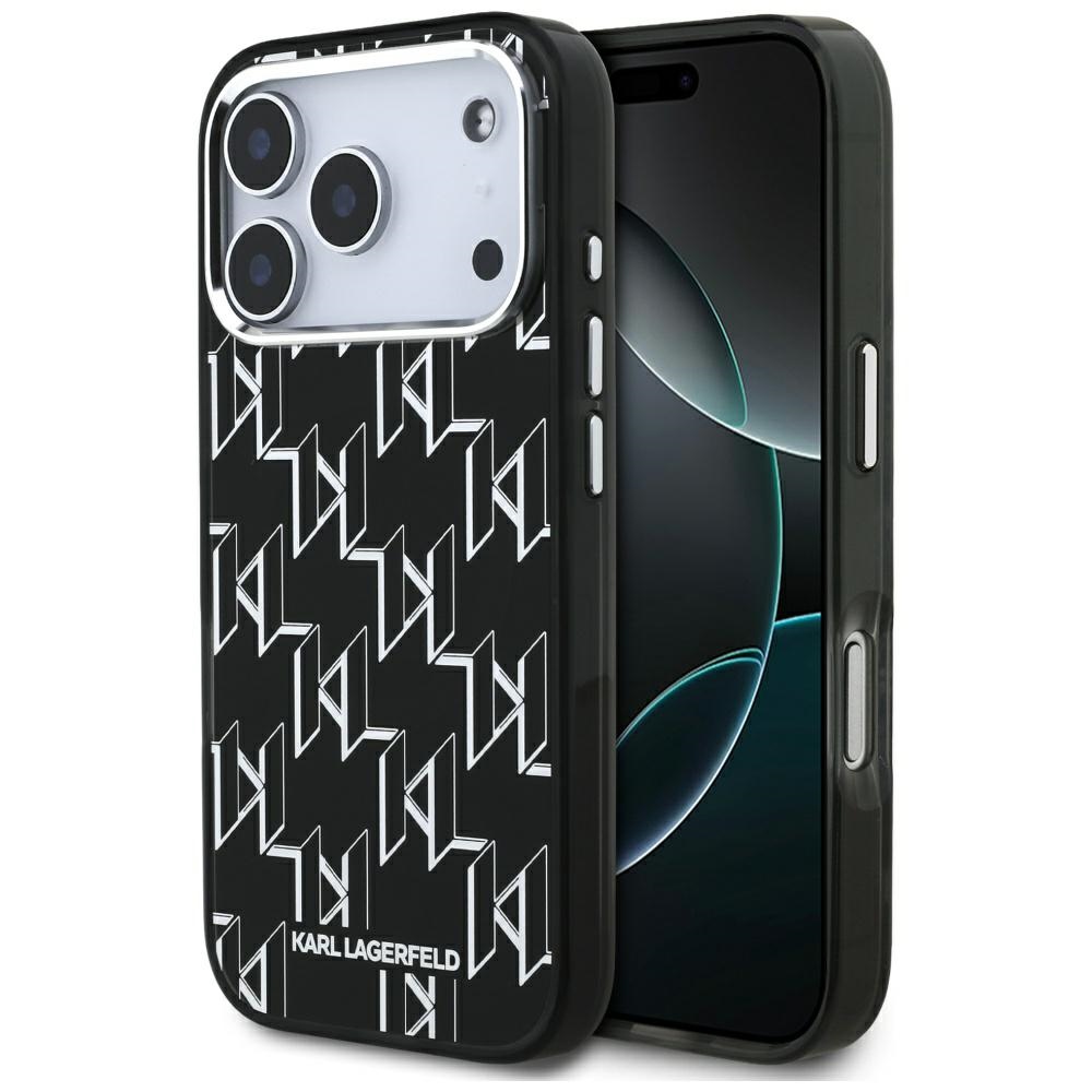 Karl Lagerfeld® IML KL Monogram MagSafe maskica za iPhone 17 Pro Crna