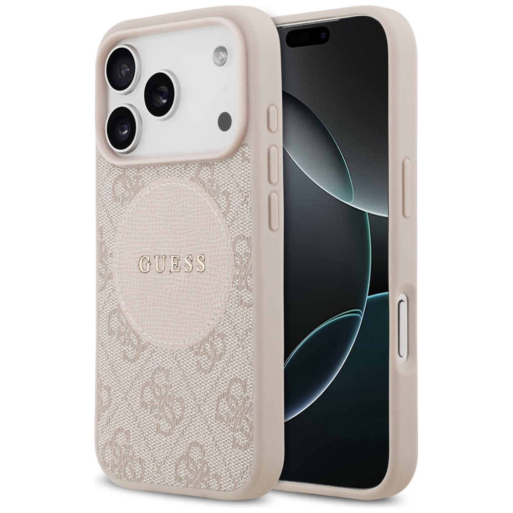 Guess® 4G Circle Logo MagSafe maskica za iPhone 17 Pro Pink