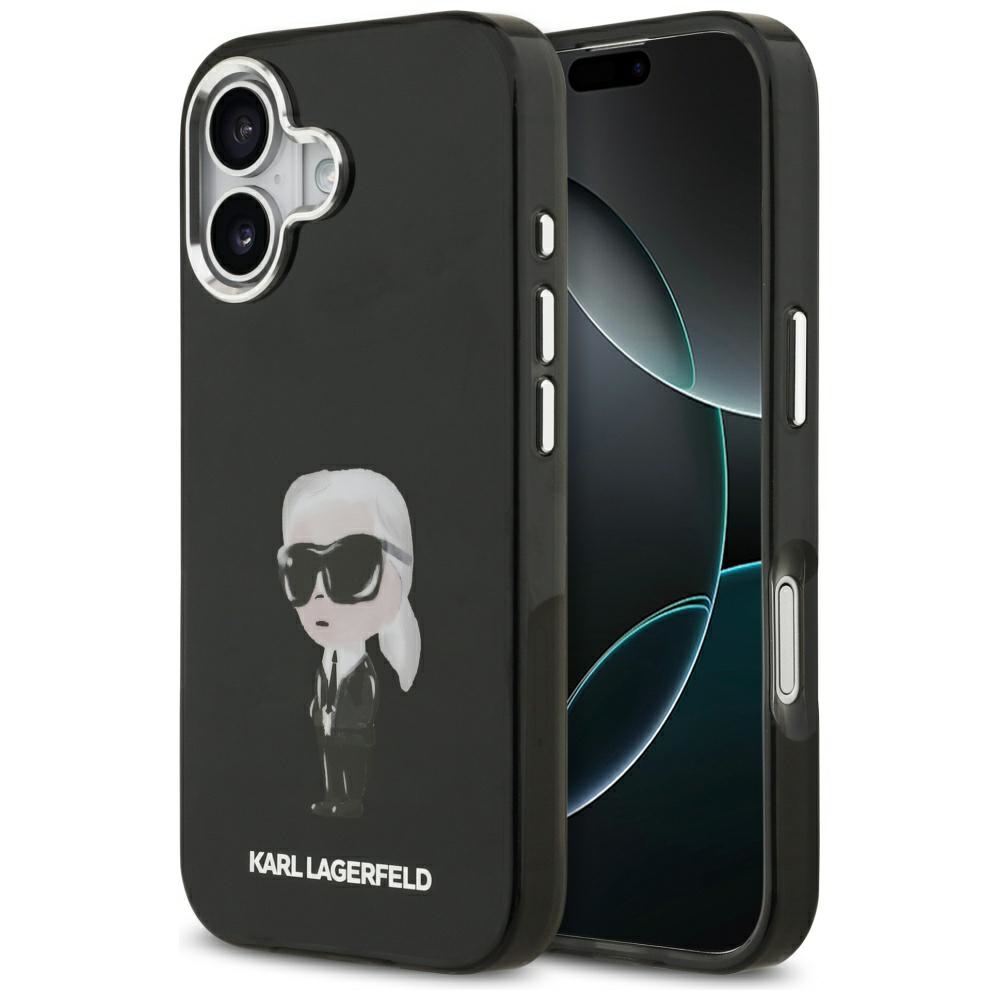 Karl Lagerfeld® IML Aquarelle MagSafe maskica za iPhone 17 Crna