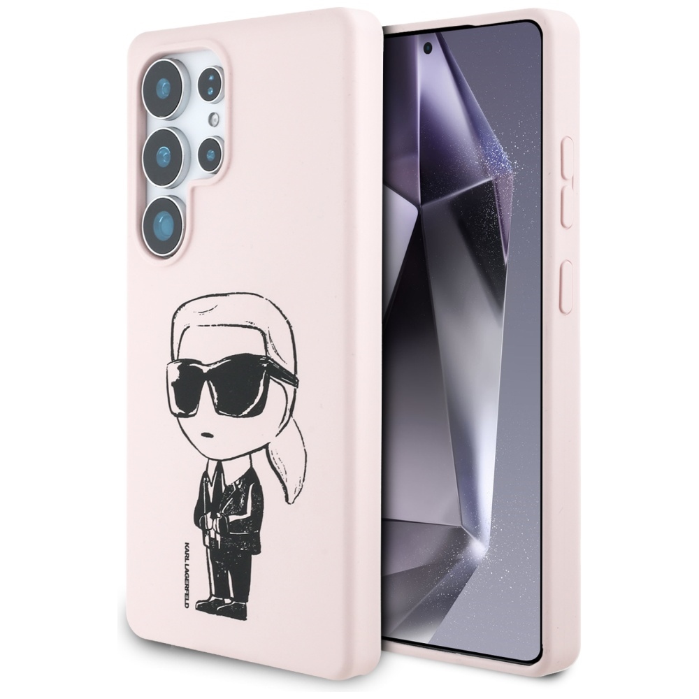 Karl Lagerfeld® Graffiti Iconic MagSafe maskica za Samsung Galaxy S25 Ultra Pink