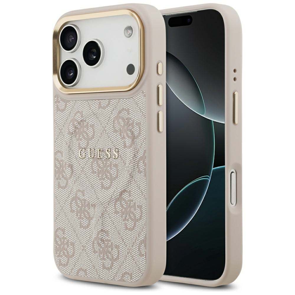 Guess® 4G PU Classic Logo MagSafe maskica za iPhone 17 Pro Pink