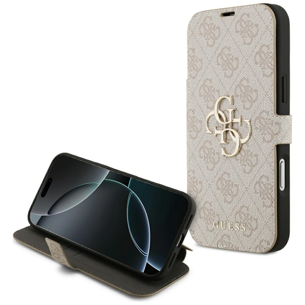 Guess® Book Metal 4G preklopna futrola za iPhone 17 Pro Max Pink
