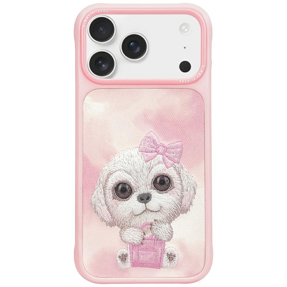 Nimmy Big Eyed Pet Dog maskica za iPhone 17 Pro Max Pink