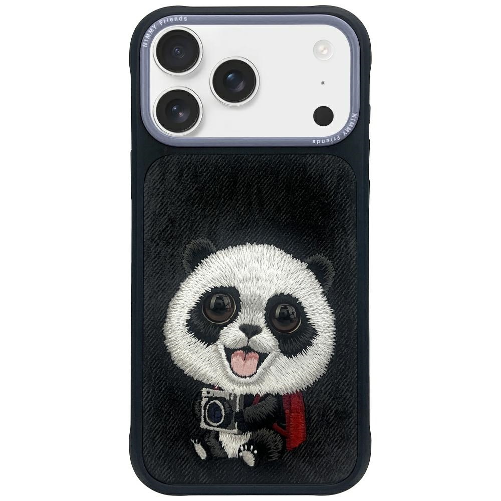 Nimmy Big Eyed Pet Panda maskica za iPhone 17 Pro Max Crna