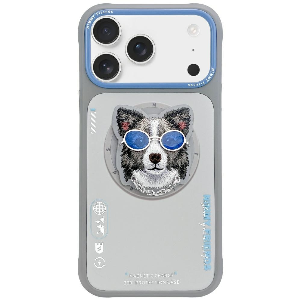 Nimmy Glasses Cool Nag MagSafe maskica za iPhone 17 Pro Max Siva