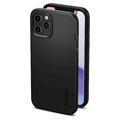 Spigen iPhone 12/12 Pro Case Thin Fit Black ACS01696