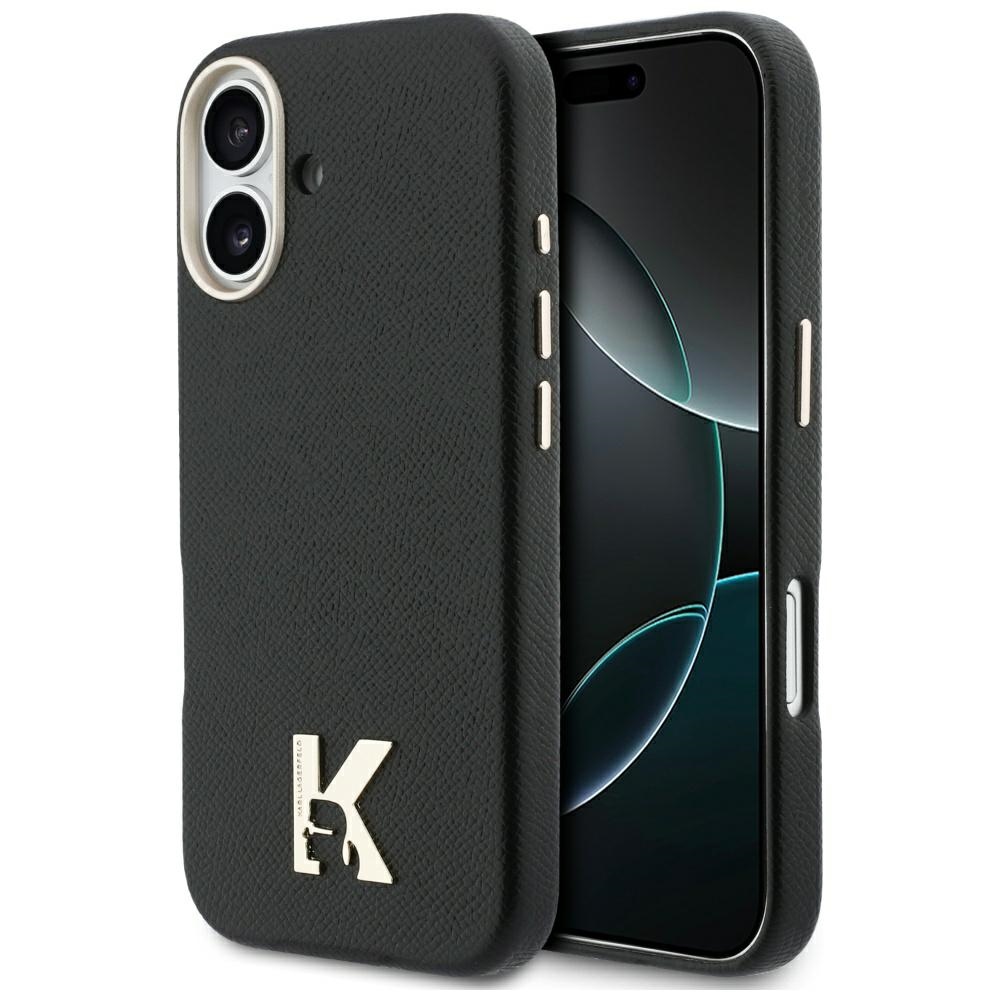 Karl Lagerfeld® PU Head Logo MagSafe maskica za iPhone 17 Crna