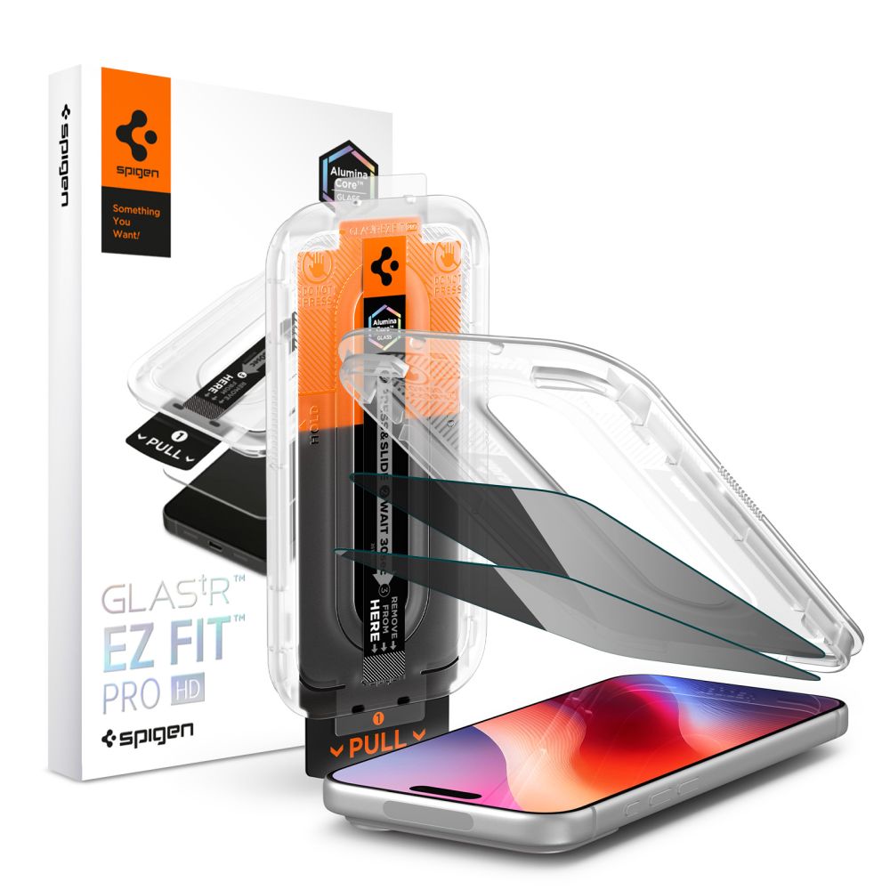Spigen 10H+ ”EZ FIT” PRO HD Zaštitno staklo za iPhone 18 Pro Max AGL12033 (Privacy) 2kom