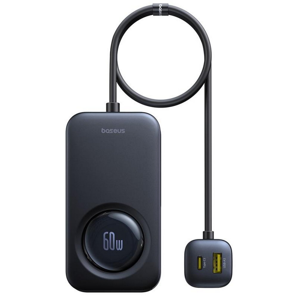 Baseus AVTO polnilec PRIME TRIP VW1 60 W za 6 naprav Z izvlečnim kabelom