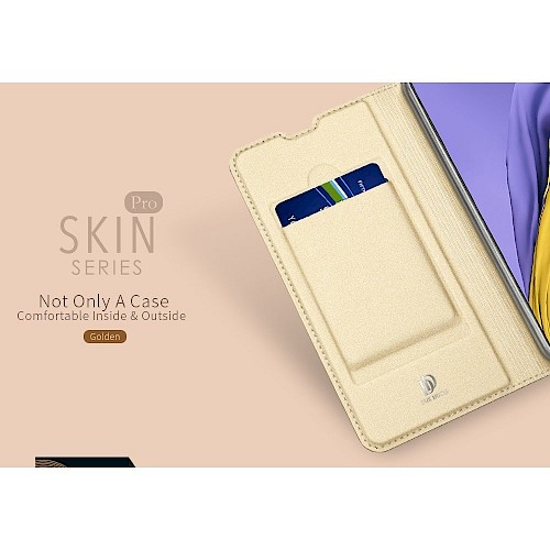 Premium DuxDucis® Skinpro Preklopna futrola za Samsung A52 Zlatna