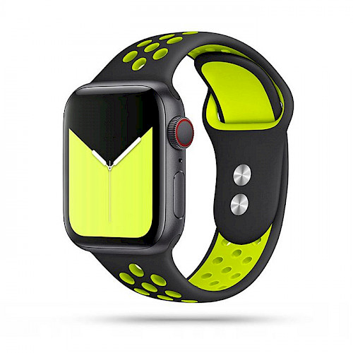 Tech-Protect® Softband Remen za Apple Watch 1/2/3/4/5 (42/44mm) Crno zeleni