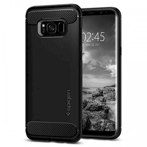 Spigen Galaxy S8 Case Rugged Armor Black 565CS21609